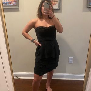 BCBGMaxAzria Marinna Strapless Little Black Dress